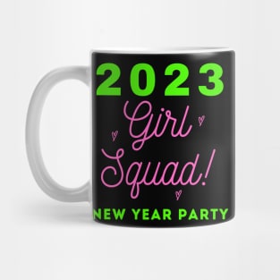 2023 New Year Party Girl Squard Mug